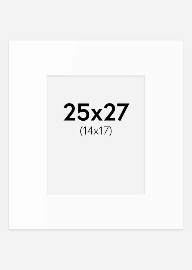 Pasparta Biely Štandard (Biele Jadro) 25x27 cm (14x17)