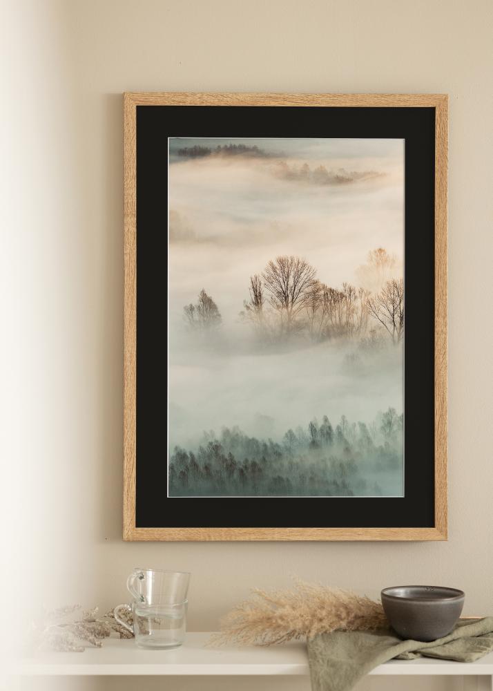 Rám Fiorito Svetlý dub 40x50 cm - Pasparta Cierna 12x16 inches