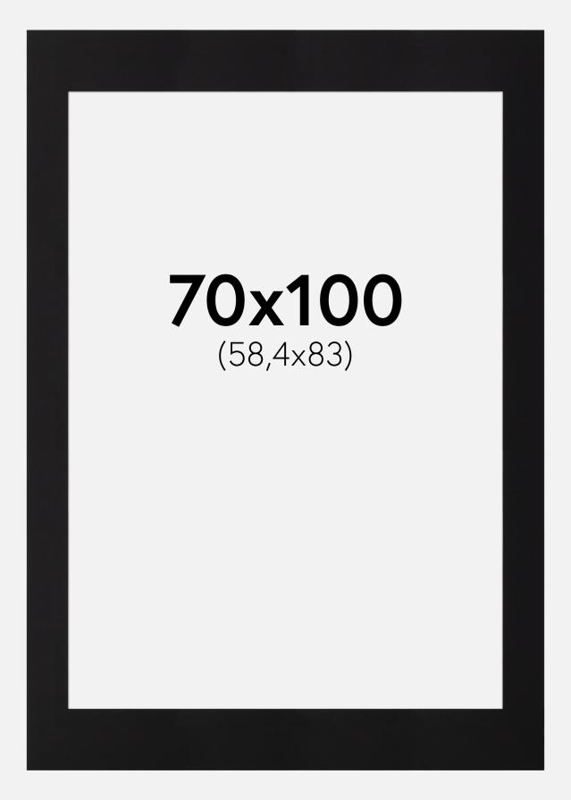 Pasparta Cierna Štandardný Biely stred 70x100 cm (58,4x83 - A1)