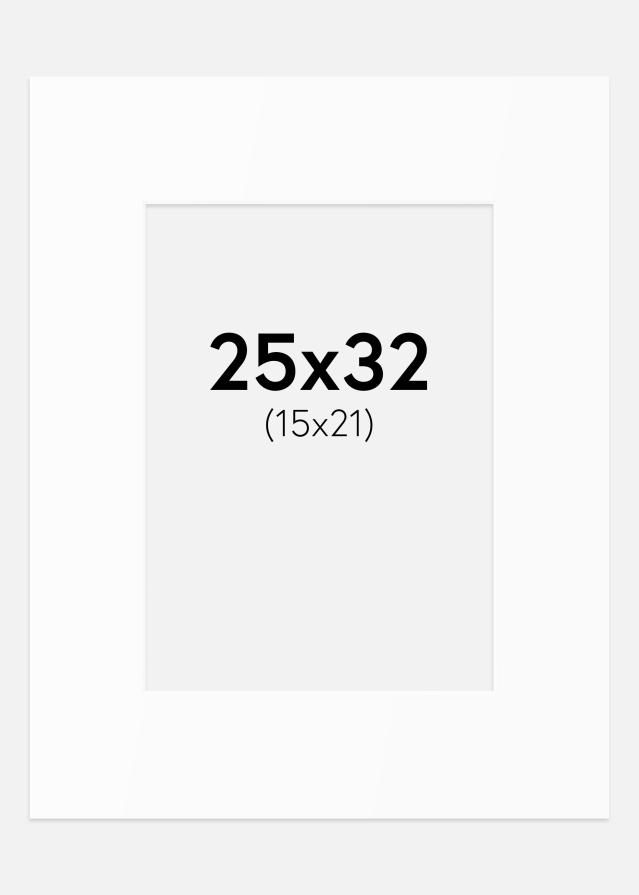 Pasparta Biely Štandard (Biele Jadro) 25x32 cm (15x21)