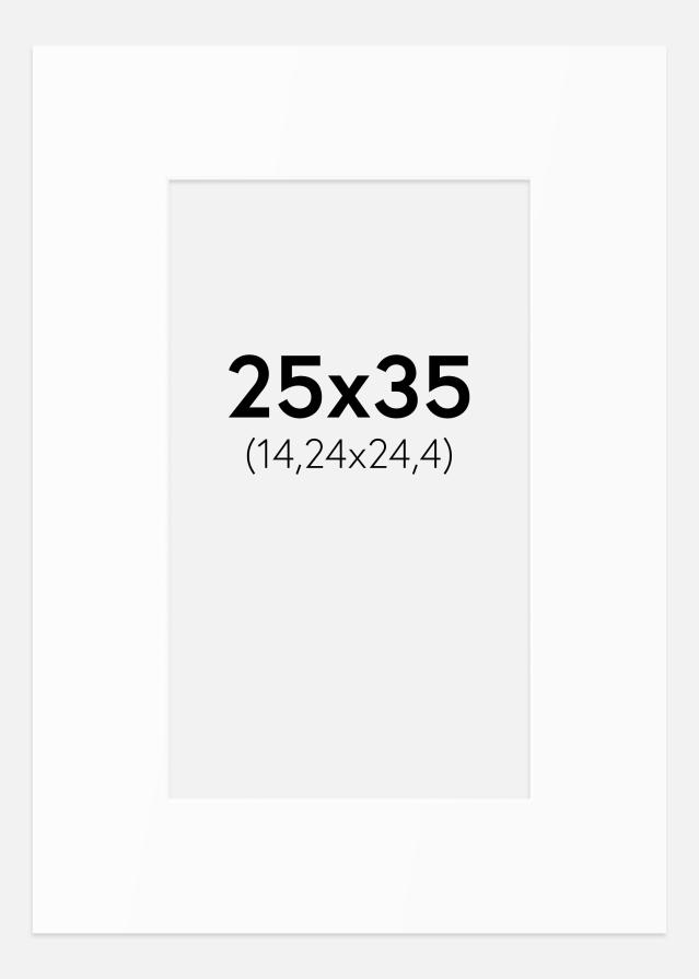 Pasparta Biely Štandard (Biele Jadro) 25x35 cm (14,24x24,4)