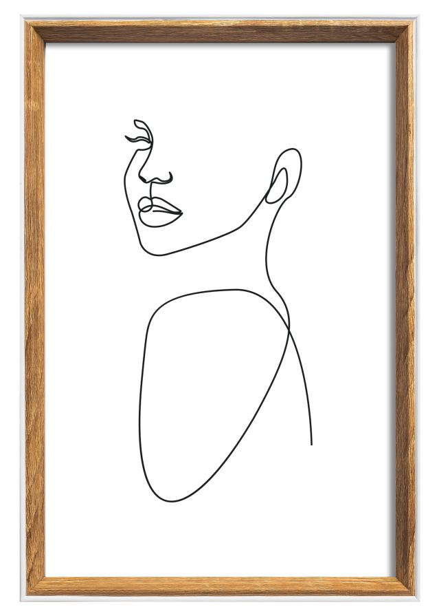 Rám Silhouette Orech 20x30 cm