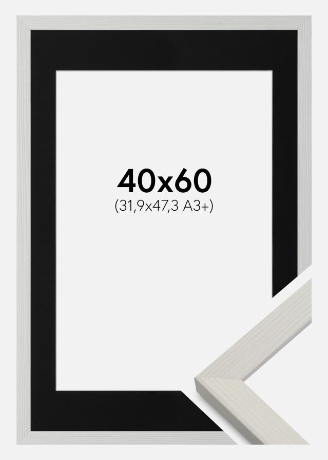 Rám Fiorito Biela 40x60 cm - Pasparta Cierna 32,9x48,3 cm (A3+)