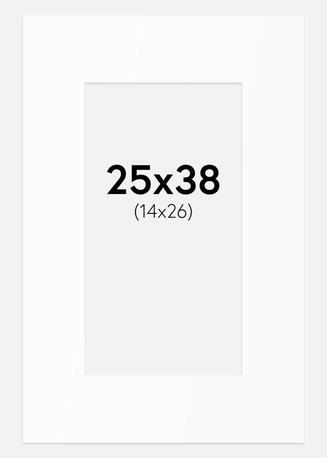 Pasparta Biely Štandard (Biele Jadro) 25x38 cm (14x26)