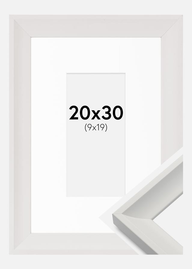 Rám Öjaren Biela 20x30 cm - Pasparta Biela 10x20 cm