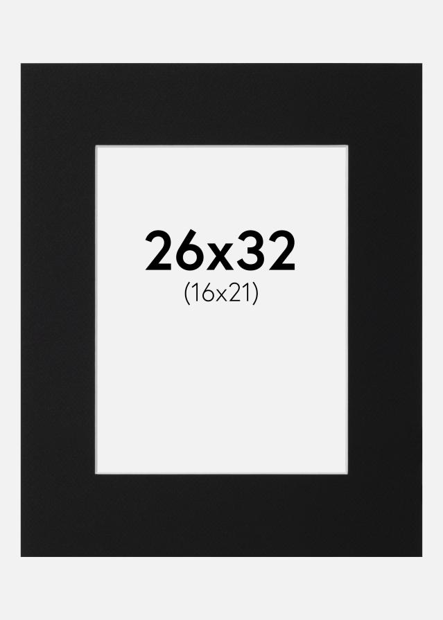 Pasparta Čierny Štandard (Biele Jadro) 26x32 cm (16x21)