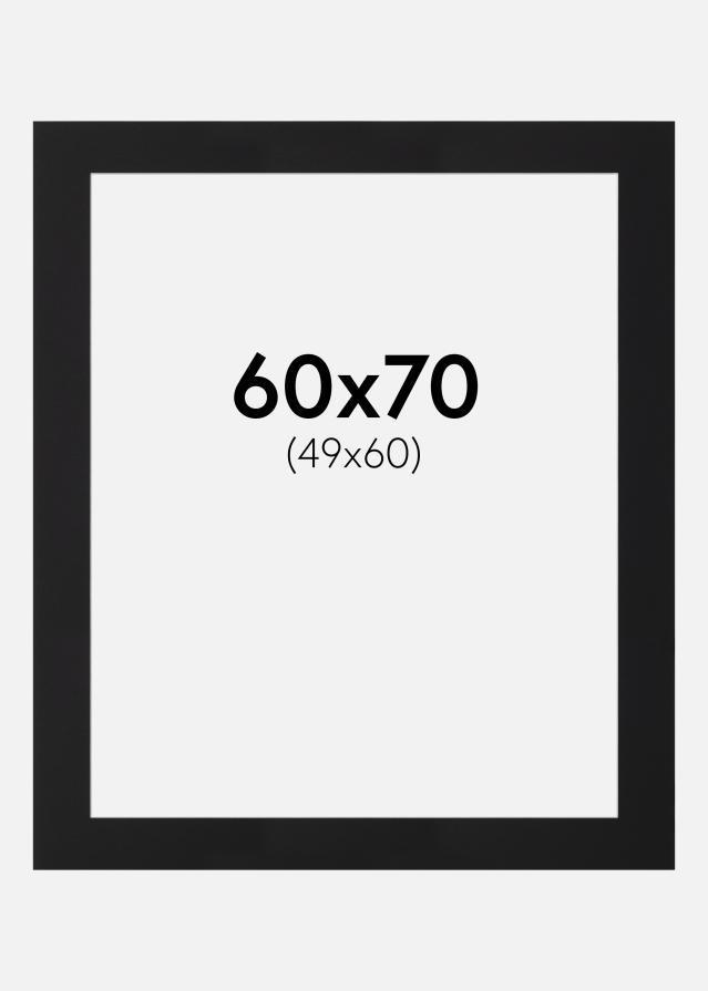 Pasparta Čierny Štandard (Biele Jadro) 60x70 cm (49x60)