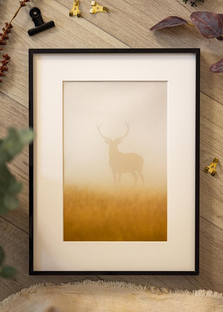 Rám Nielsen Prémium Alpha Cierny lesklý - Lubovolný Rozmer