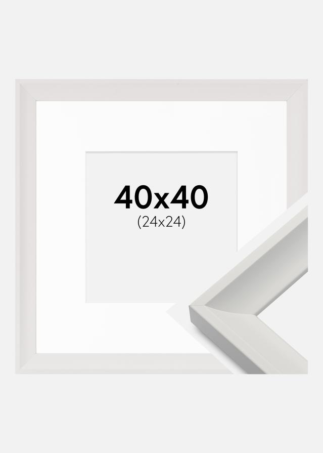 Rám Öjaren Biela 40x40 cm - Pasparta Biela 25x25 cm