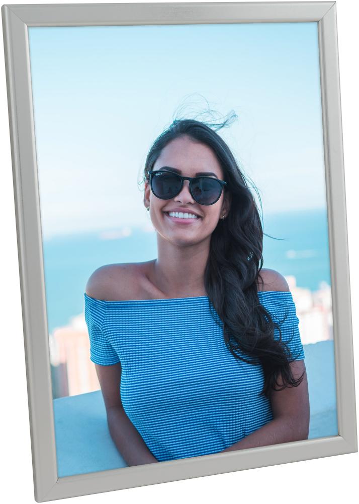 Rám Slim Matný Antireflexné sklo Strieborná 24x30 cm