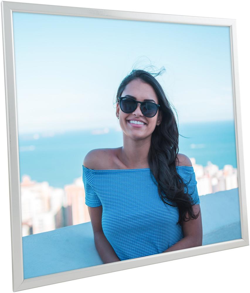 Rám Slim Matný Antireflexné sklo Strieborná 40x40 cm