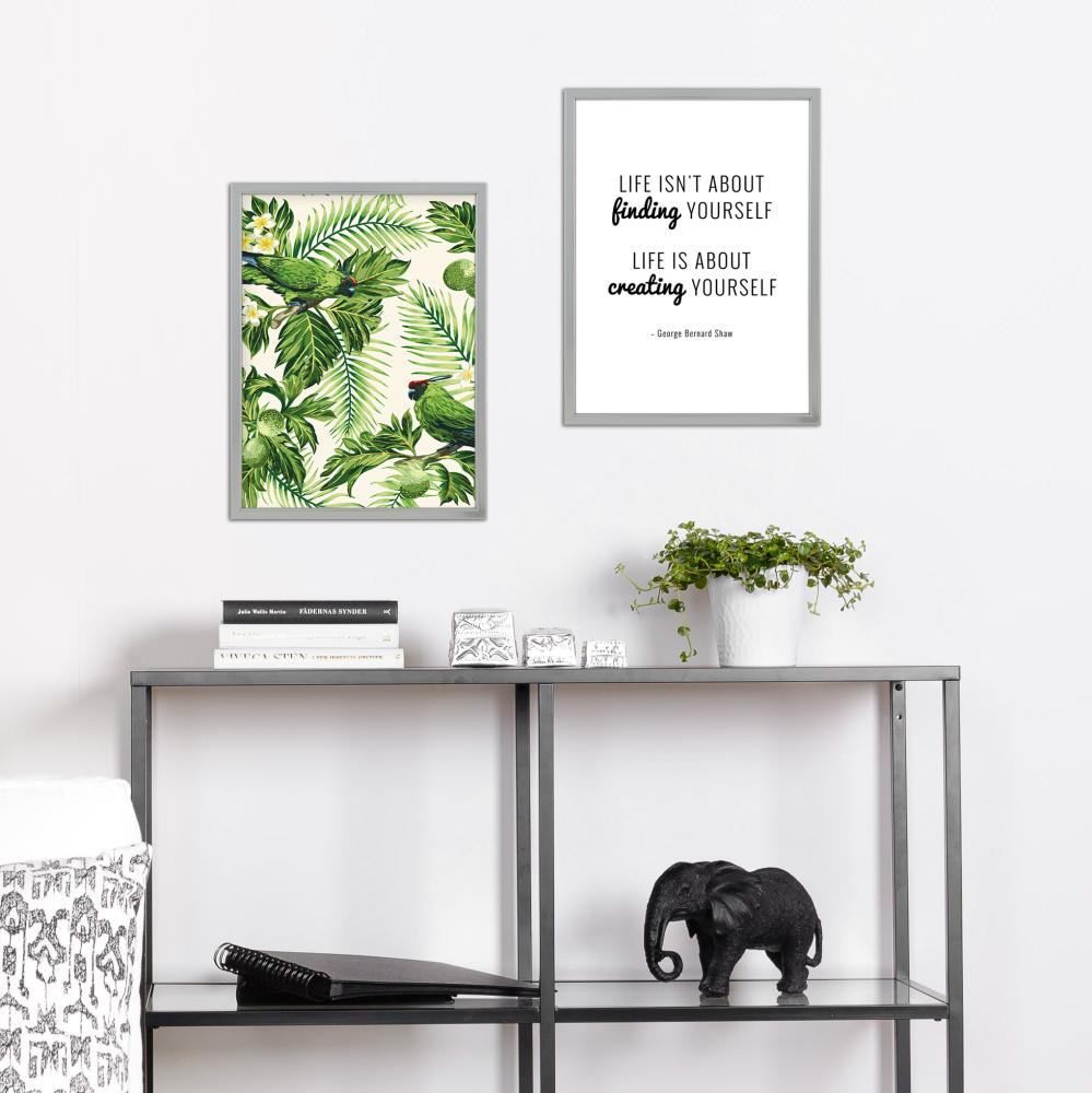 Rám Slim Matný Antireflexné sklo Strieborná 10x10 cm