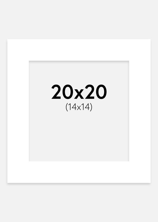 Pasparta Kriedovobiela 20x20 cm (14x14 cm)