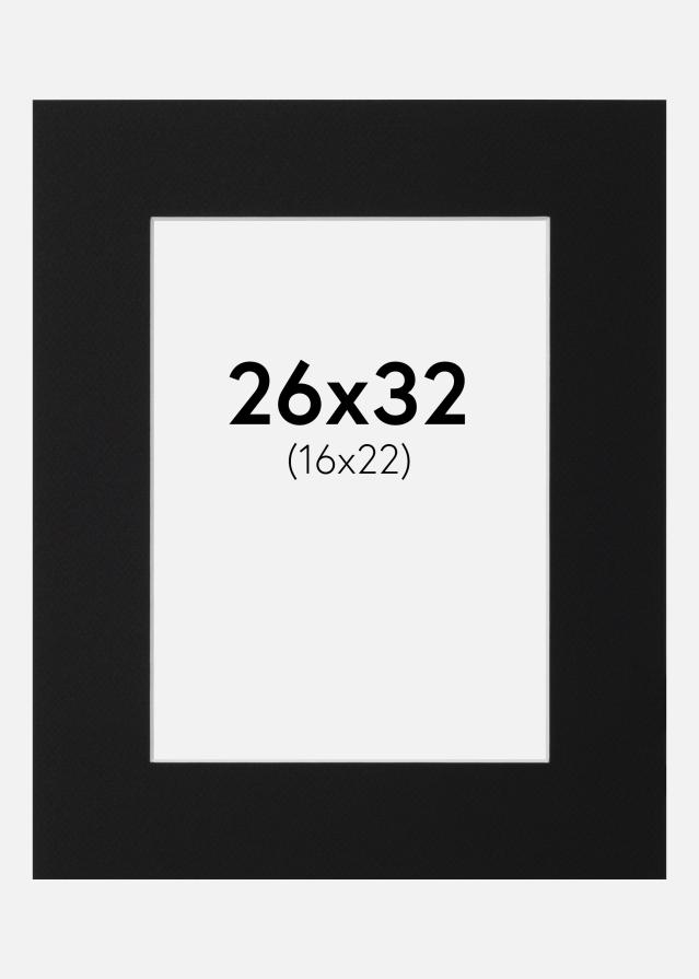 Pasparta Čierny Štandard (Biele Jadro) 26x32 cm (16x22)