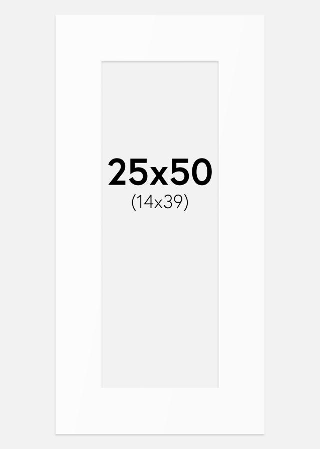 Pasparta Biely Štandard (Biele Jadro) 25x50 cm (14x39)
