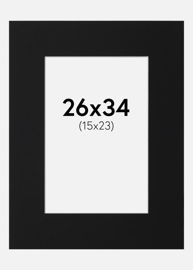 Pasparta Čierny Štandard (Biele Jadro) 26x34 cm (15x23)
