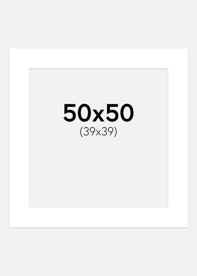 Pasparta Kriedovobiela 50x50 cm (39x39 cm)