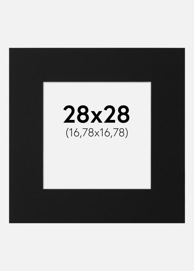 Pasparta Čierny Štandard (Biele Jadro) 28x28 cm (16,78x16,78)