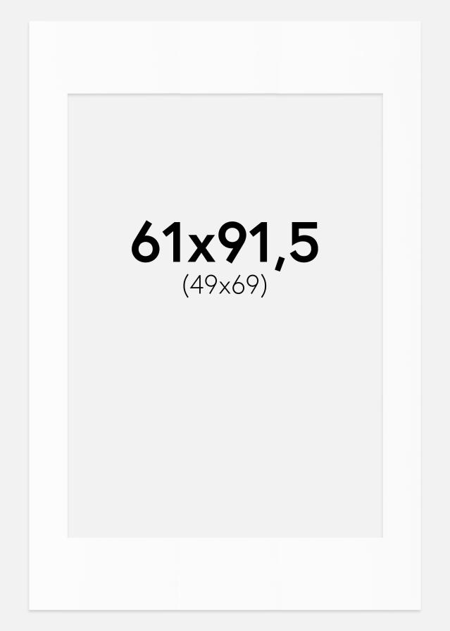 Pasparta Biela Štandardný Biely stred 61x91,5 cm (49x69)