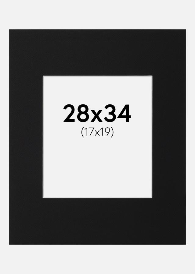 Pasparta Čierny Štandard (Biele Jadro) 28x34 cm (17x19)