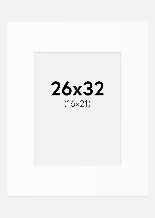 Pasparta Biely Štandard (Biele Jadro) 26x32 cm (16x21)