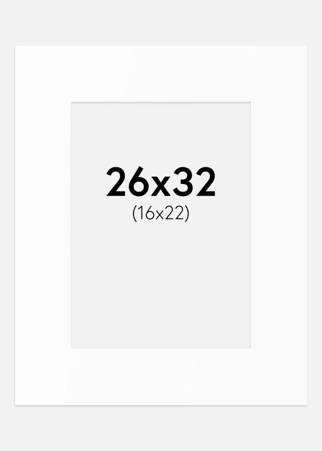 Pasparta Biely Štandard (Biele Jadro) 26x32 cm (16x22)