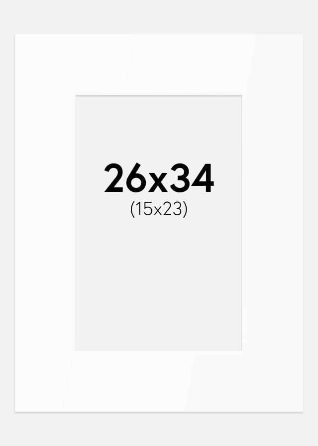 Pasparta Biely Štandard (Biele Jadro) 26x34 cm (15x23)