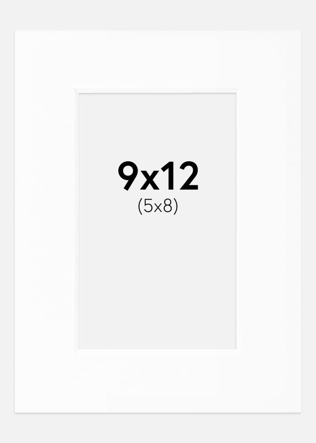 Pasparta Biela Štandardný Biely stred 9x12 cm (5x8)