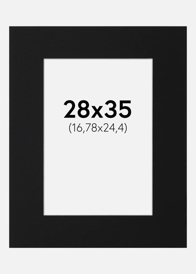 Pasparta Čierny Štandard (Biele Jadro) 28x35 cm (16,78x24,4)