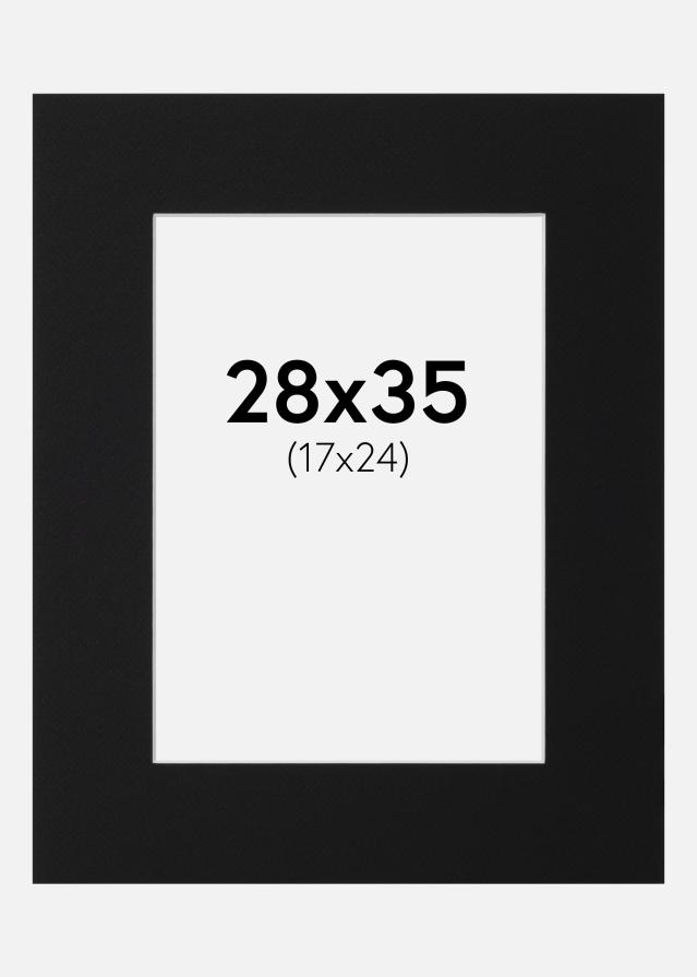 Pasparta Čierny Štandard (Biele Jadro) 28x35 cm (17x24)