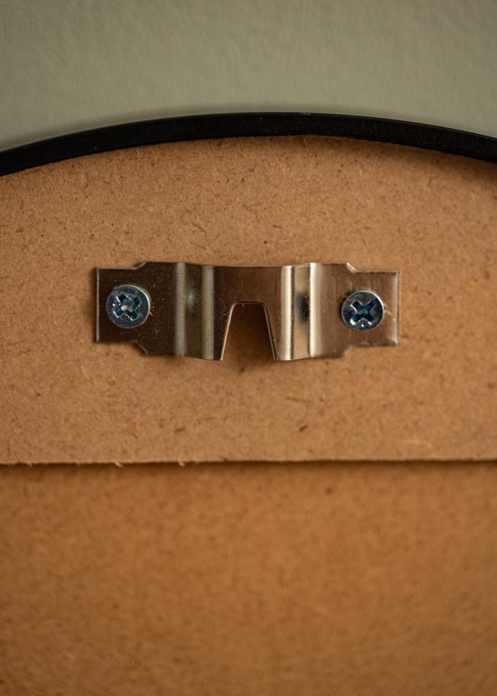 KAILA Okrúhly Zrkadlo Edge Black 30 cm Ø