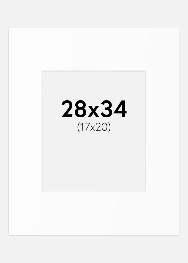 Pasparta Biely Štandard (Biele Jadro) 28x34 cm (17x20)