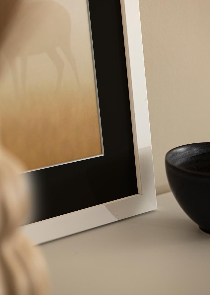 Rám White Wood 70x90 cm - Pasparta Cierna 24x30 inches