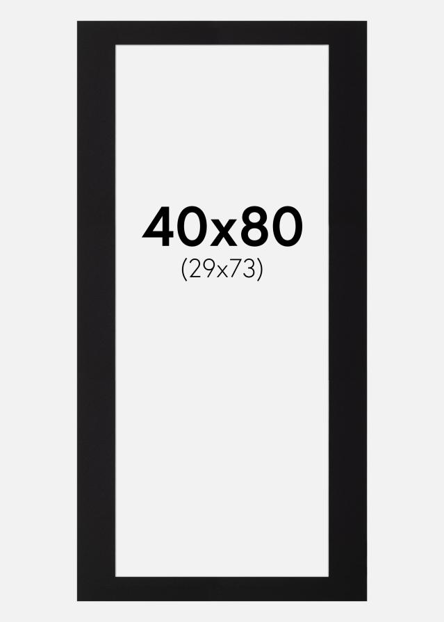 Pasparta Cierna Štandardný Biely stred 40x80 cm (29x73)