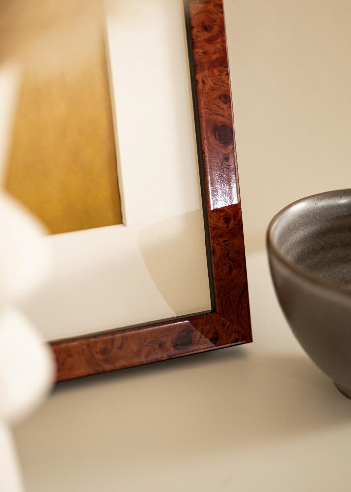Rám Hermes Akrylové sklo Burr Walnut 70x100 cm