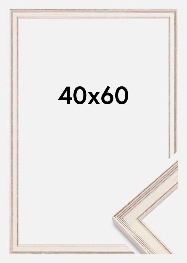 Rám Shabby Chic Akrylové sklo Biela 40x60 cm