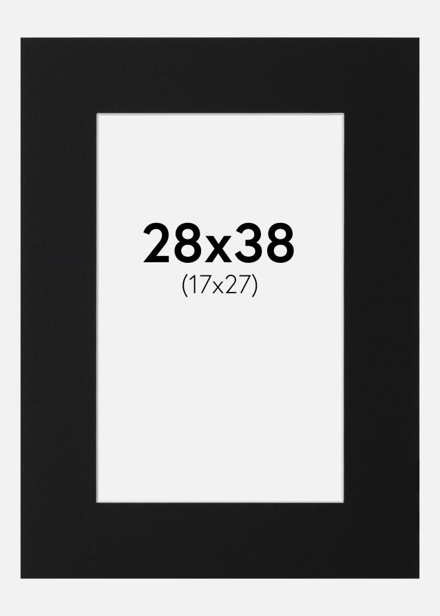 Pasparta Čierny Štandard (Biele Jadro) 28x38 cm (17x27)