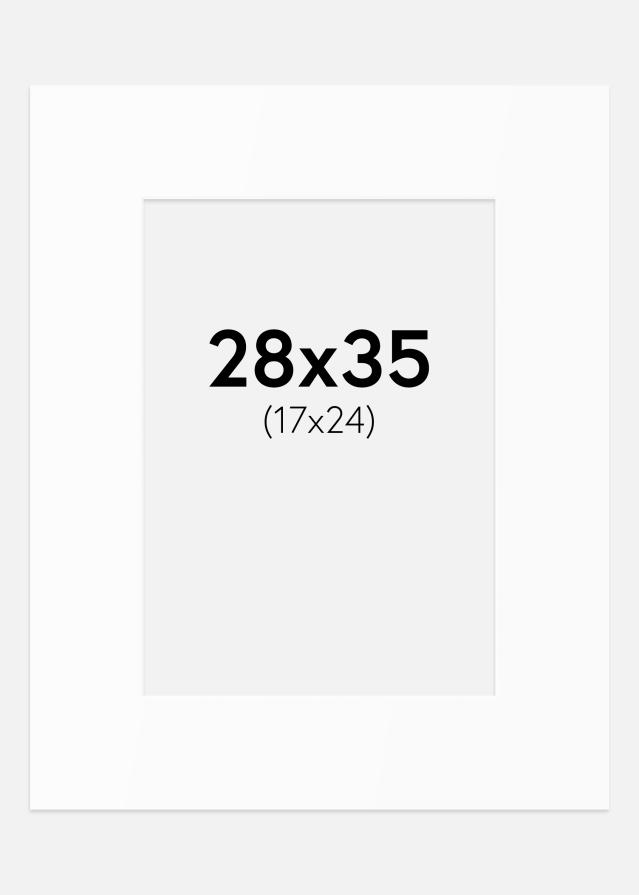 Pasparta Biely Štandard (Biele Jadro) 28x35 cm (17x24)