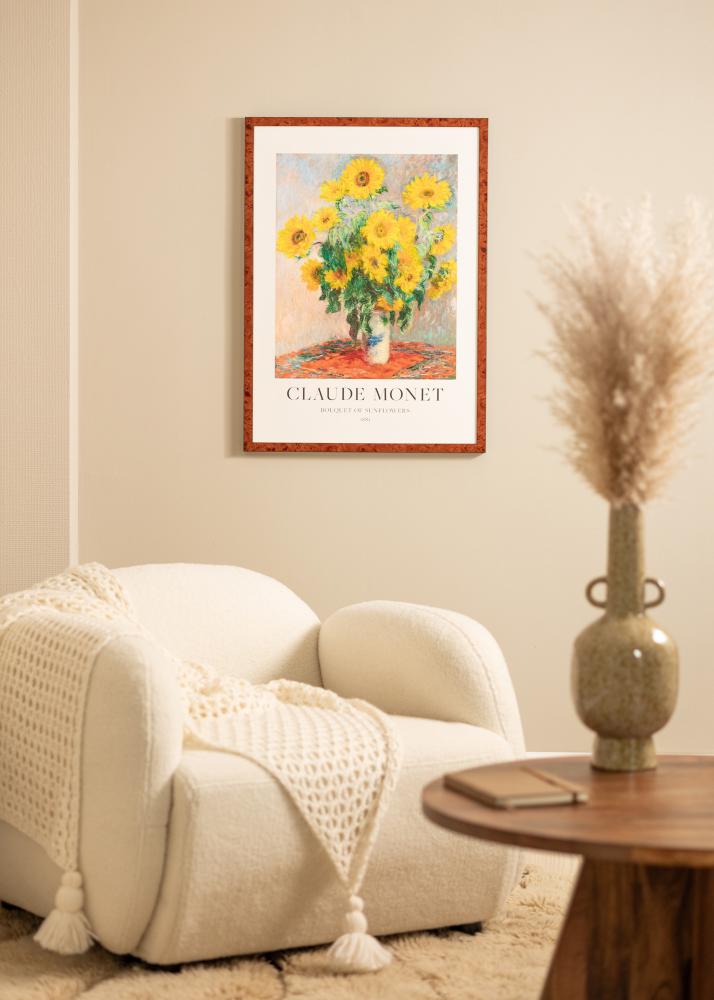 Rám Hermes Akrylové sklo Burr Walnut 70x100 cm