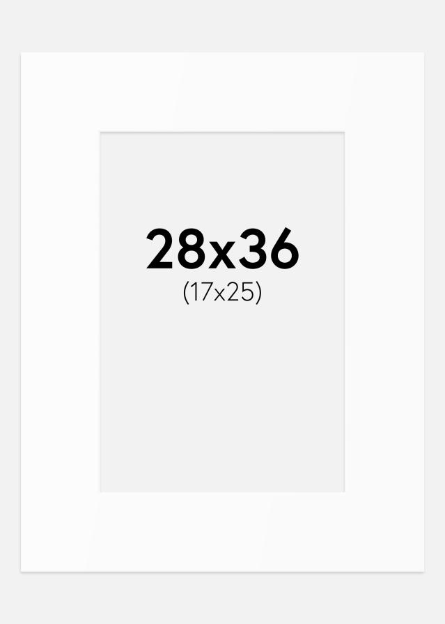 Pasparta Biely Štandard (Biele Jadro) 28x36 cm (17x25)