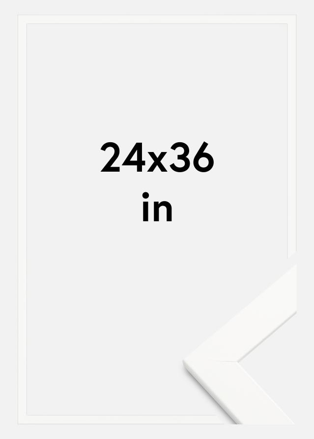Rám Trendline Akrylové sklo Biela 24x36 inches (60,94x91,44 cm)