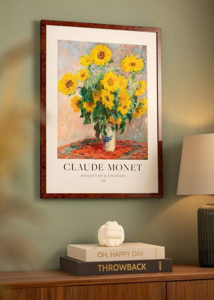 Rám Hermes Akrylové sklo Burr Walnut 70x100 cm