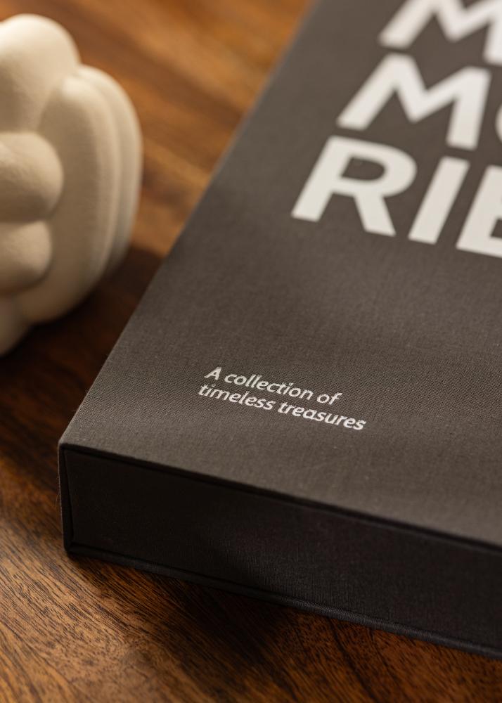 KAILA MEMORIES Black/White - Coffee Table Photo Album (60 Cierna Stránky)