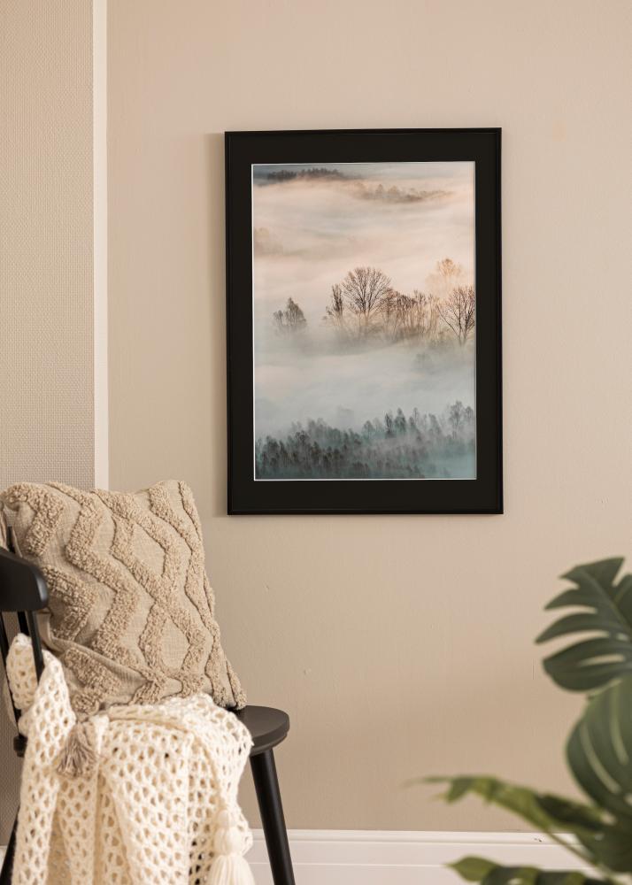 Rám New Lifestyle Cierny matný 30x40 cm - Pasparta Cierna 21x29,7 cm (A4)