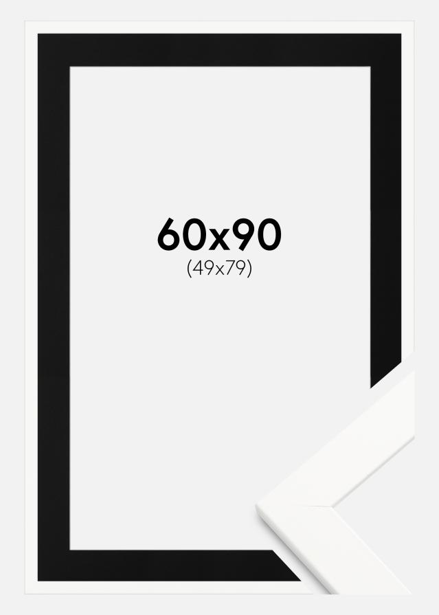 Rám Trendline Biela 60x90 cm - Pasparta Cierna 50x80 cm