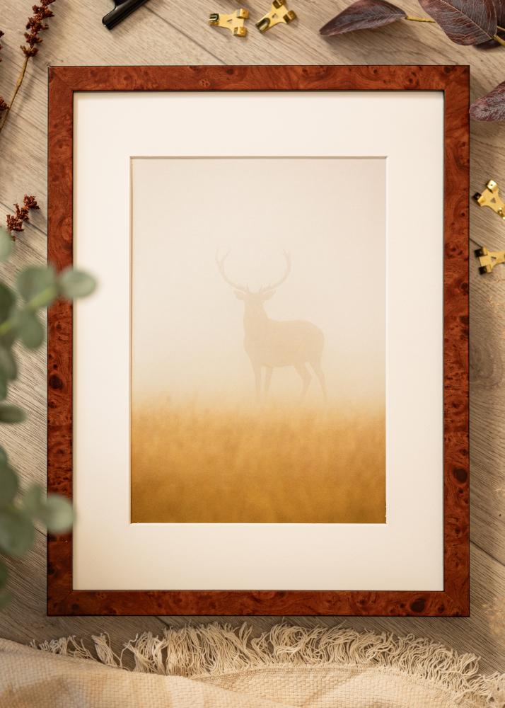 Rám Hermes Akrylové sklo Burr Walnut 70x100 cm