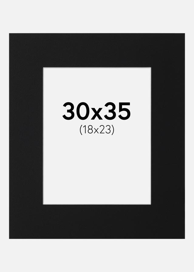 Pasparta Čierny Štandard (Biele Jadro) 30x35 cm (18x23)