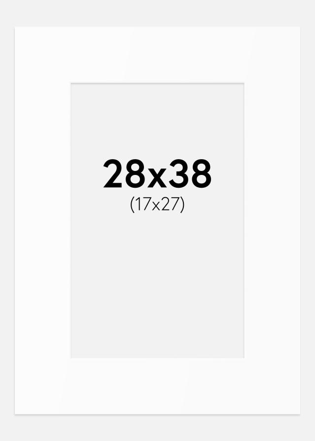 Pasparta Biely Štandard (Biele Jadro) 28x38 cm (17x27)