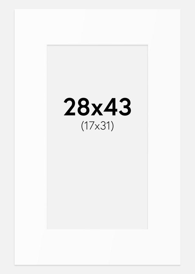 Pasparta Biely Štandard (Biele Jadro) 28x43 cm (17x31)