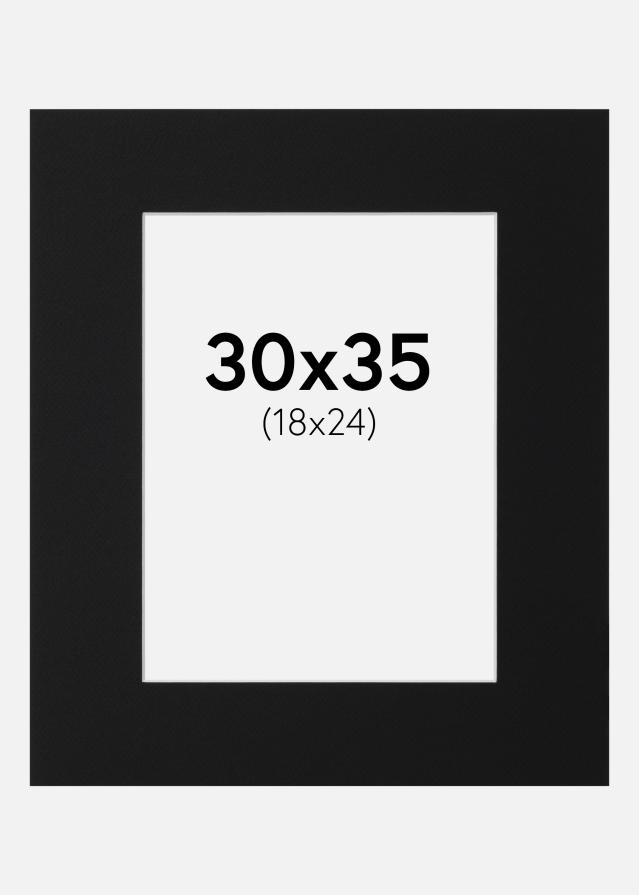 Pasparta Čierny Štandard (Biele Jadro) 30x35 cm (18x24)